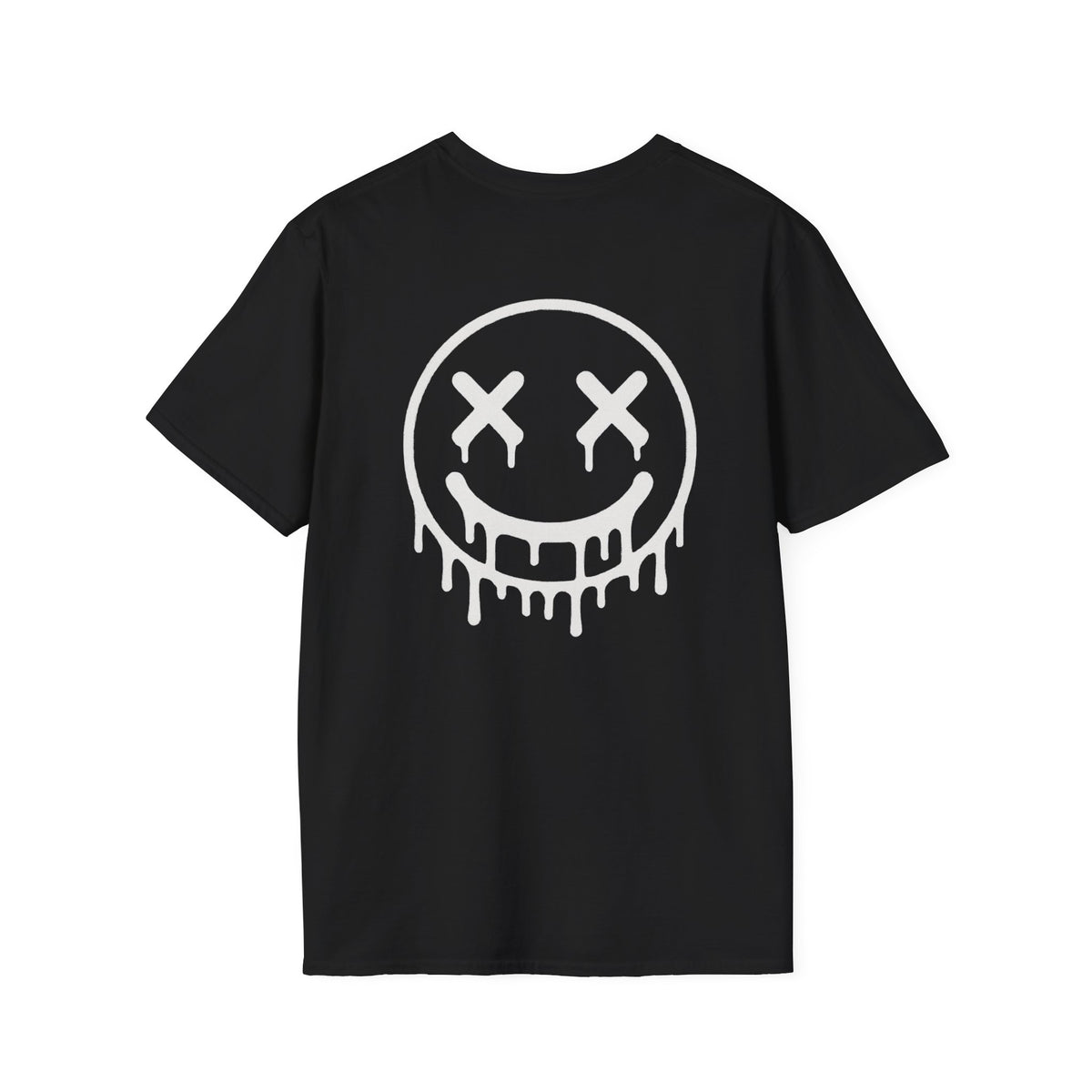 Back Mounted Smily Drip Logo Tee.